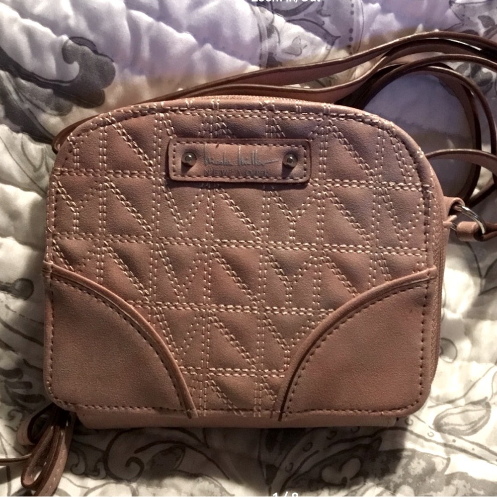 Nicole Miller NY Crossbody Mini Purse~Blush Pink